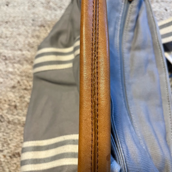 Pottery Barn Gray and Tan Diaper Bag - Picture 5 of 10